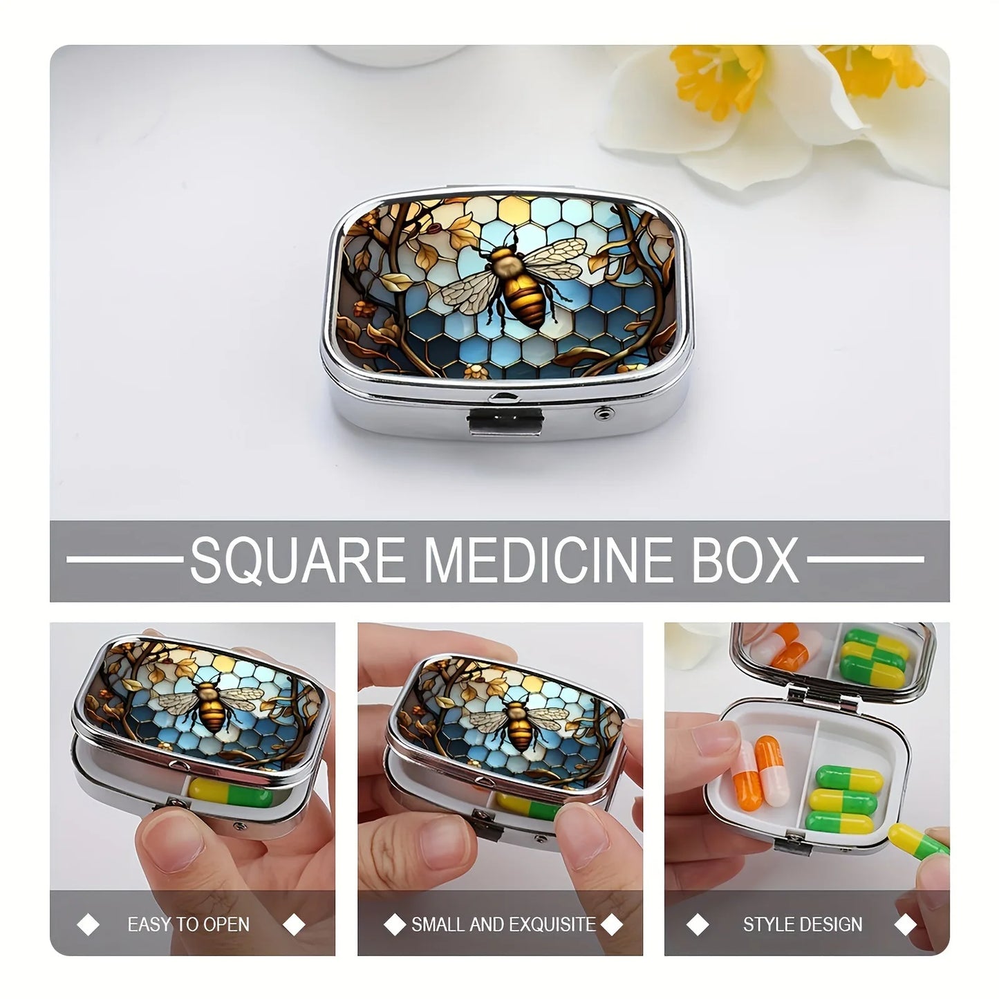 Travel Cases Lovely Coloured Medicine Metal Jewellery Organizers