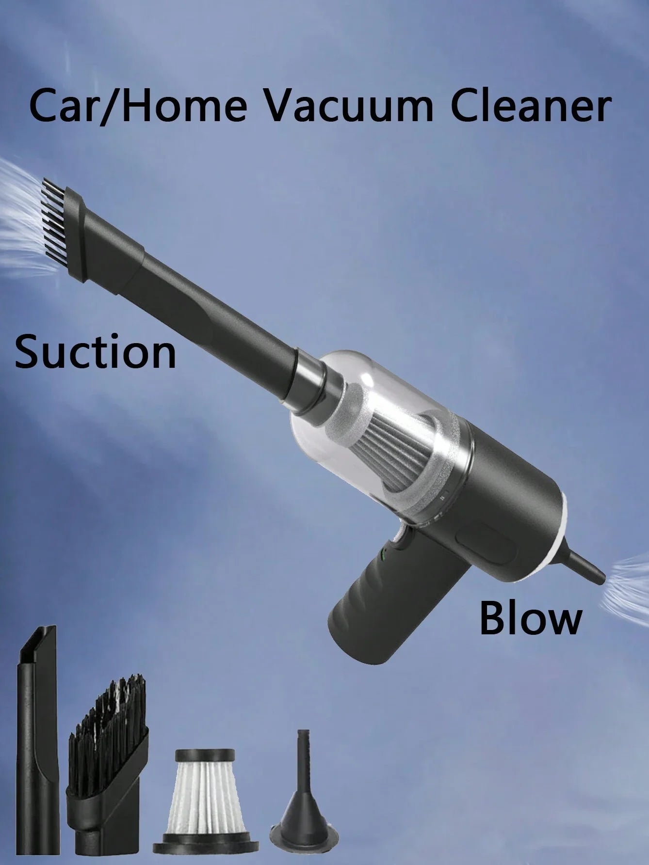 3 In 1 Integrated Suction And Blowing Vacuum Combination Vacuum Cleaner USB Charging