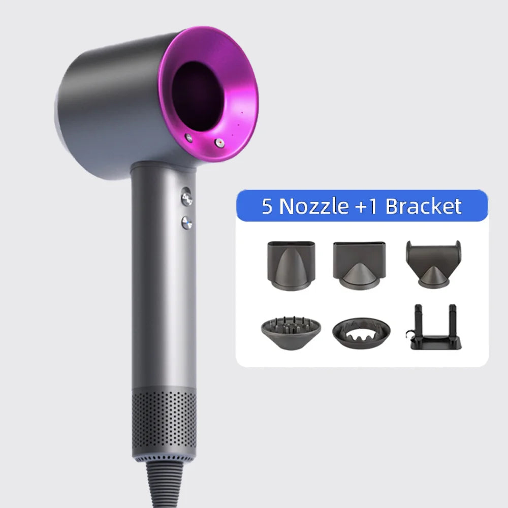High-speed bladeless hair dryer Negative ion hair care High power, silent and quick drying, portable, suitable for home travel