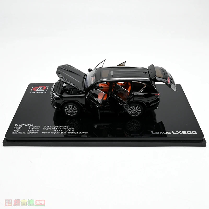 Lexus Lx600 Suv 1:43 Scale Die-Cast Model Full-Open Alloy Miniature Car