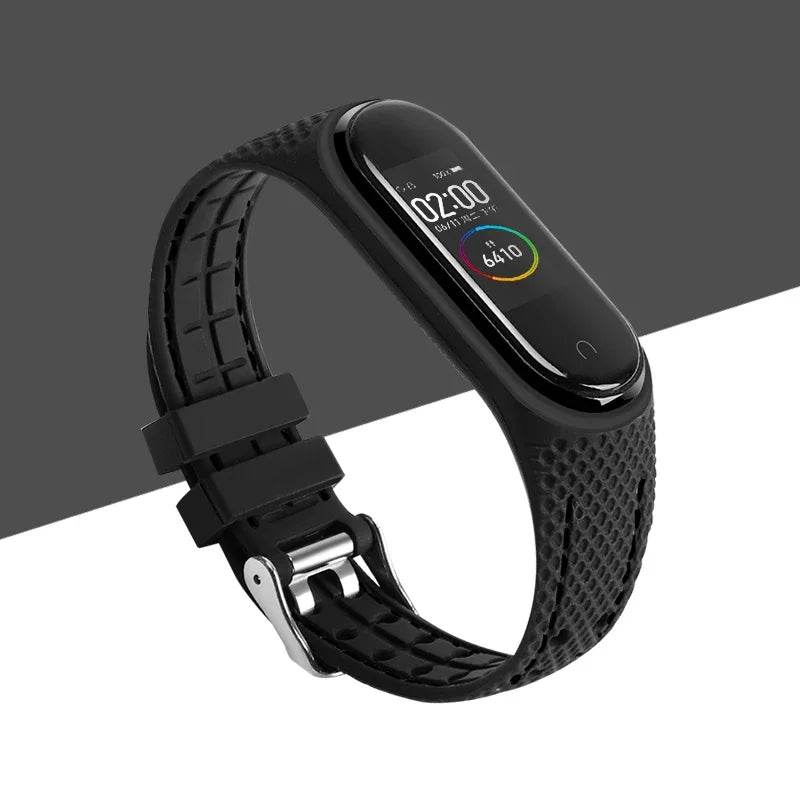 Strap For Mi band 7 6 5 Bracelet Sport belt Silicone watchband