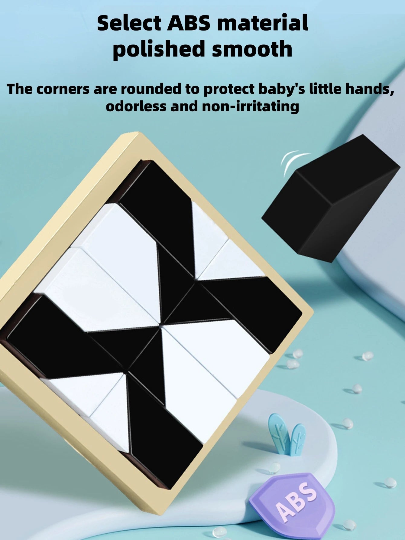 Educational hidden building block puzzle toys spatial thinking imagination ability training parent-child interactive game