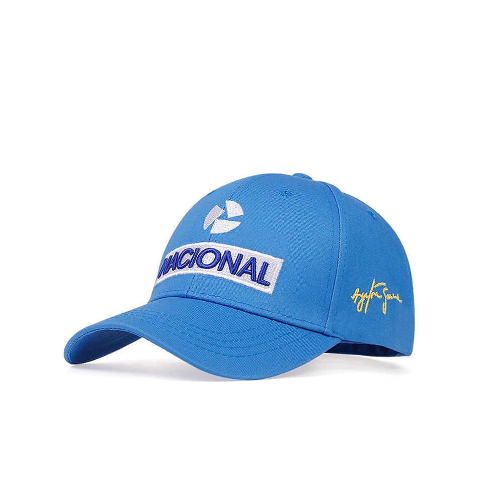 High Quality Ayrton Senna Fashion Embroidered Hats Outdoor Sun Protection Team Baseball Caps