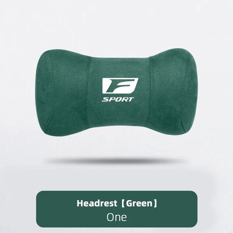Lexus F-Sport Suede Headrest Memory Cotton Neck Pillow For Lexus ES300 RX330 RX300 GS300 IS250 IS200 CT200h IS300 NX RX LX GX GS