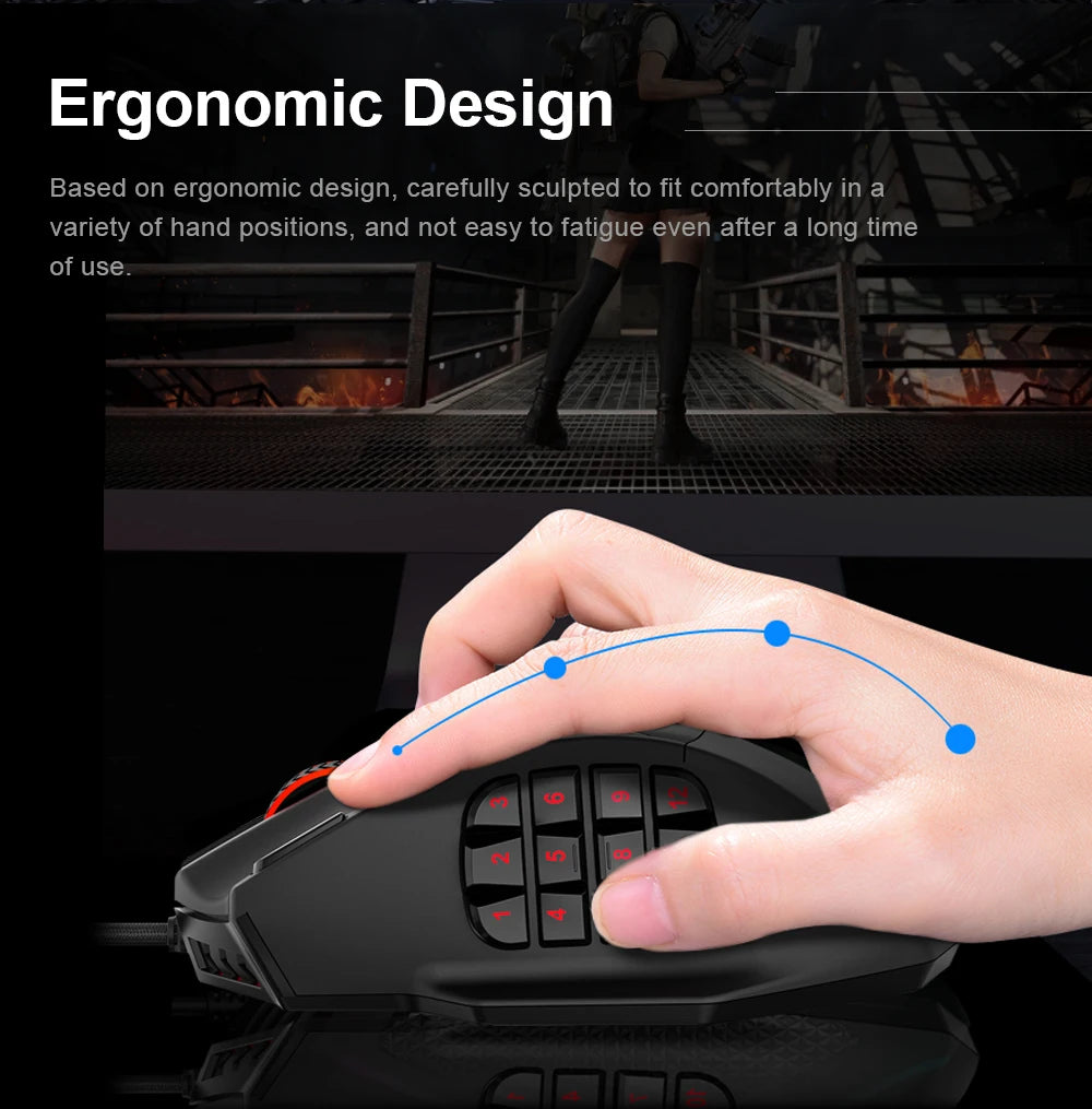 Mouse E-YOOSO X-39 USB Wired RGB Gaming Mouse 16400 DPI PAW3327 19 Buttons Programmable Game Optical Mice for Computer PC Laptop