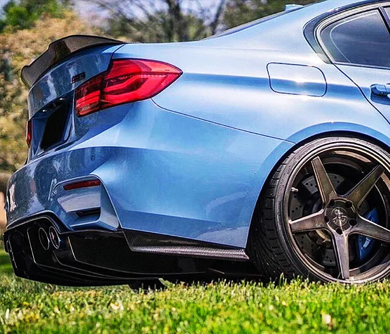 Spoiler for BMW 3 Series F30 F31 F35 M4 MP PSM Style Carbon Glossy Black Rear