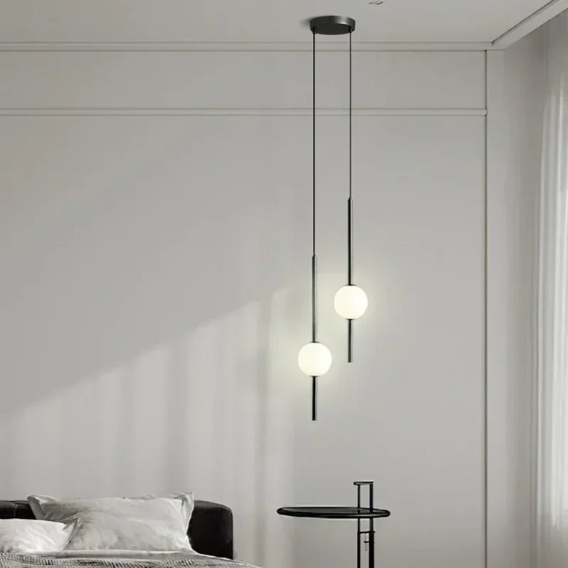 Nordic Simple Glass Ball Pendant Lights Dining Room Bedroom Decor