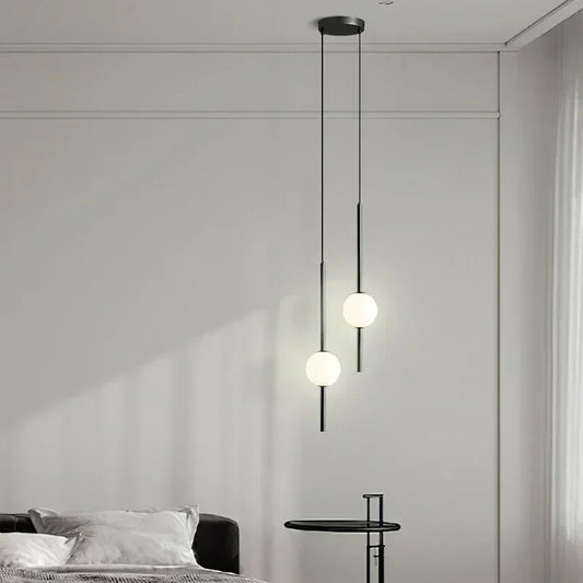 Nordic Simple Glass Ball Pendant Lights Dining Room Bedroom Decor