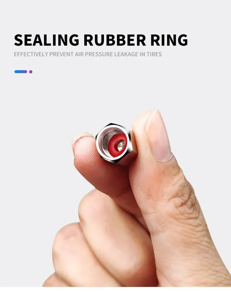 4PCS Car Tire Wheel Stem Air Valve Caps Covers For SAAB 9-4X 9-7X 9-3 9-5 9-2X 9-X