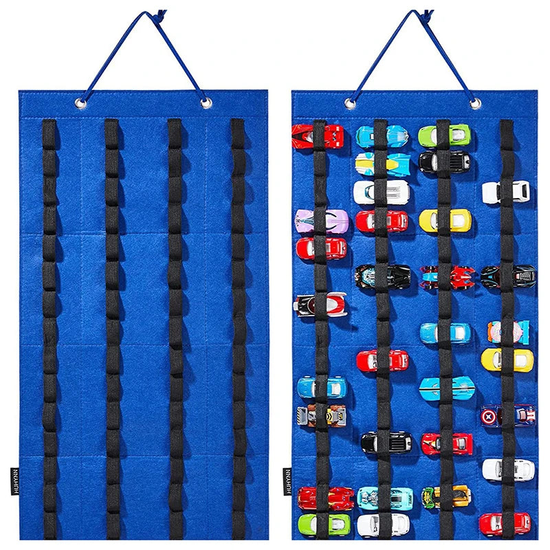 Hanging Organizer For Hot Wheels Wall Mount Display Case Large Capacity Storage Box Bags Hold Up Toy Matchbox Cars Kids Gift