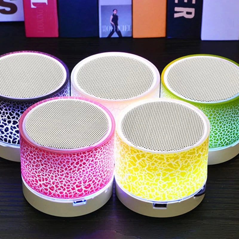 Universal Mini Bluetooth Speaker Wireless Speaker Colorful LED TF Card USB Subwoofer Portable MP3 Music Sound Column For Phones