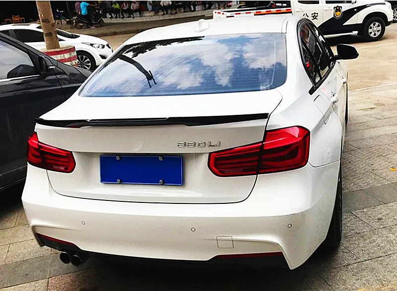 Spoiler for BMW 3 Series F30 F31 F35 M4 MP PSM Style Carbon Glossy Black Rear