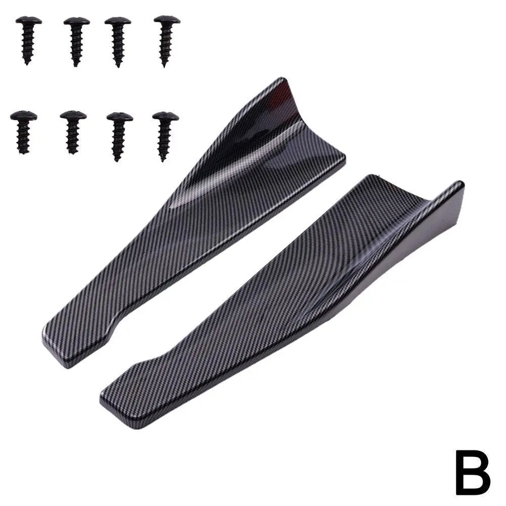 Universal Car Front Rear Bumper Strip Lip Spoiler Diffuser Splitter Scratch Protector 48CM Length For Audi BMW HONDA