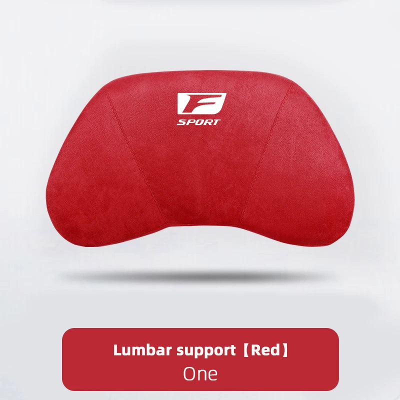 Lexus F-Sport Suede Headrest Memory Cotton Neck Pillow For Lexus ES300 RX330 RX300 GS300 IS250 IS200 CT200h IS300 NX RX LX GX GS