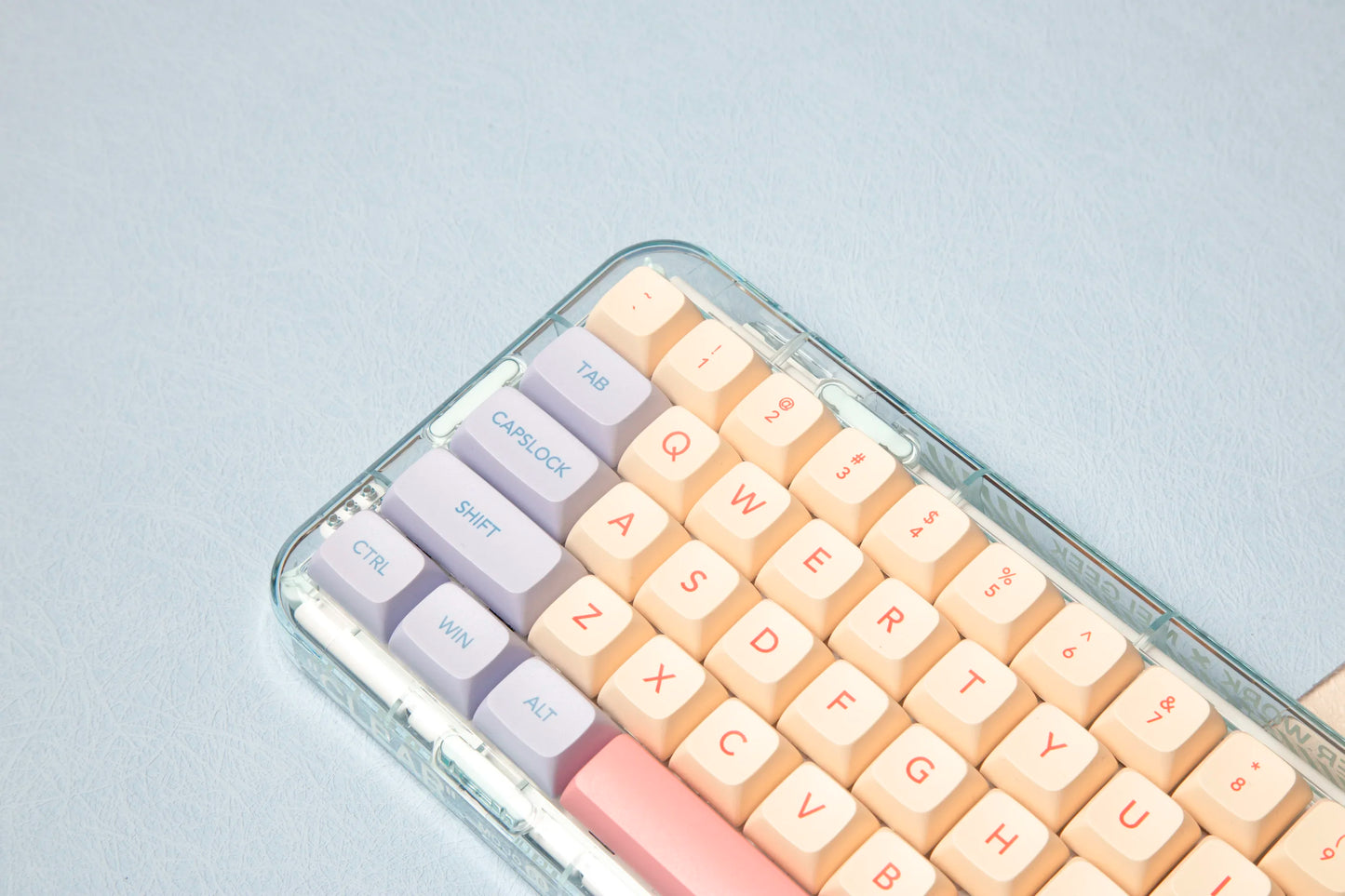 132 Keys Marshmallow XDA Keycaps For Mechanical Keyboard Dye Sublimation PBT Keycap Pink Purple Yellow Key Caps XDA Profile