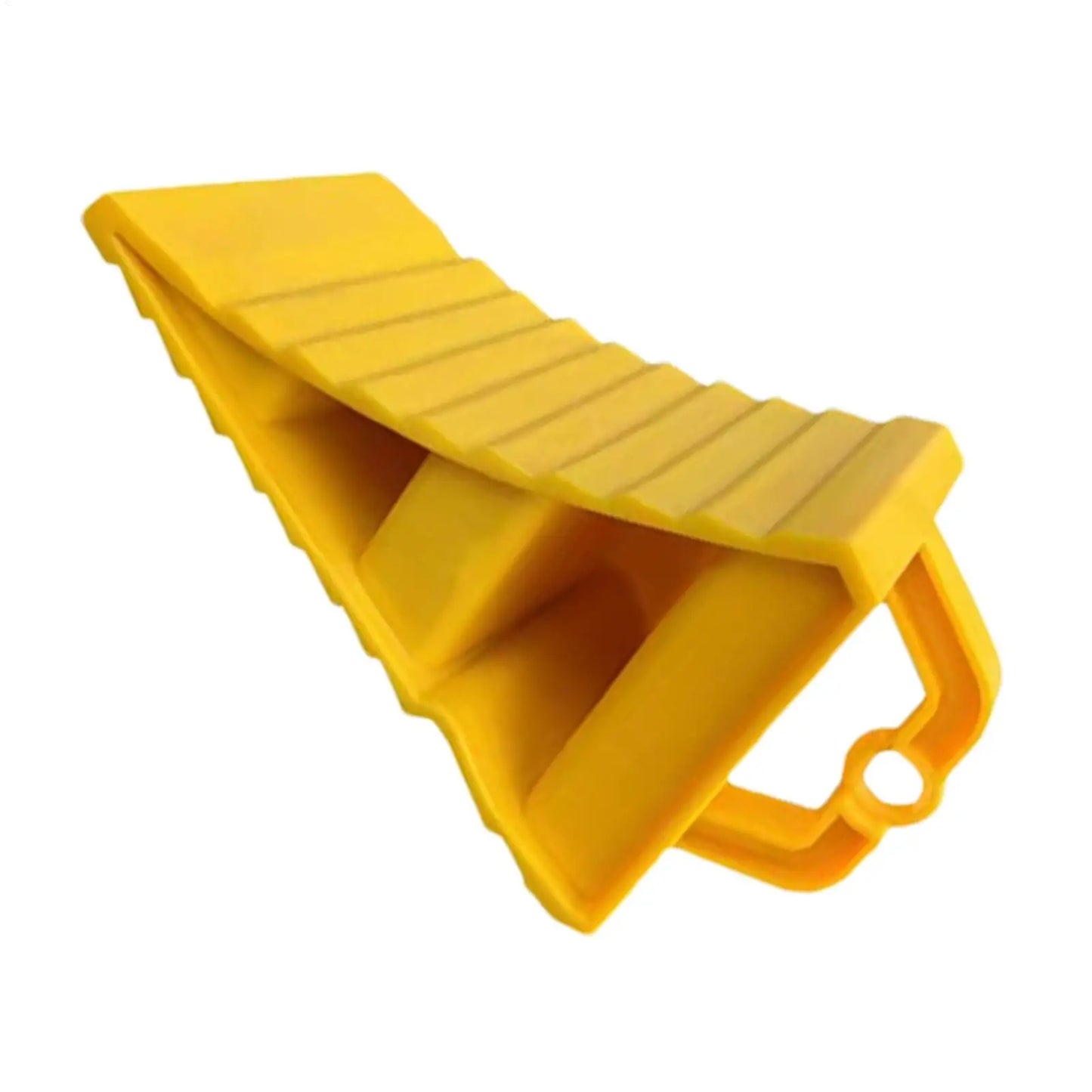 Wheel Stopper For Car Anti-Slip Multipurpose Wheel Stopper Yellow Tire Chocks Portable Wheel Chocks Wear-Resistant Tire Stopper