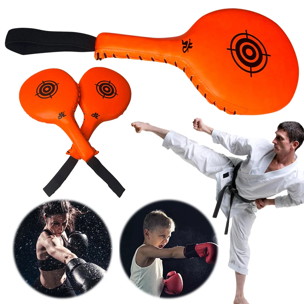 Boxing Focus Pads Boxing Hand Target PU Leather Punching Mitts Wear Resistant Kick Boxing Gloves Pads for Boxing MMA Muay Thai