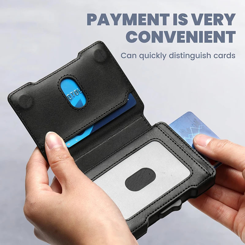 Aluminum Pop Up Card Case Wallet RFID Shield