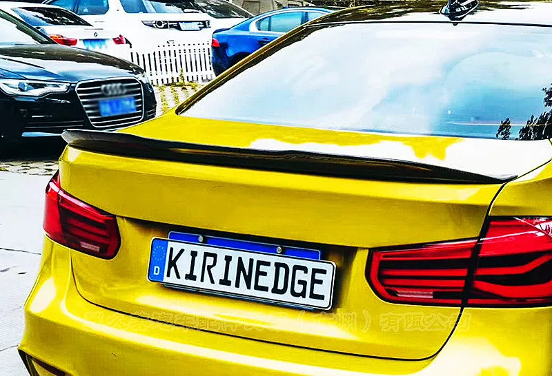 Spoiler for BMW 3 Series F30 F31 F35 M4 MP PSM Style Carbon Glossy Black Rear