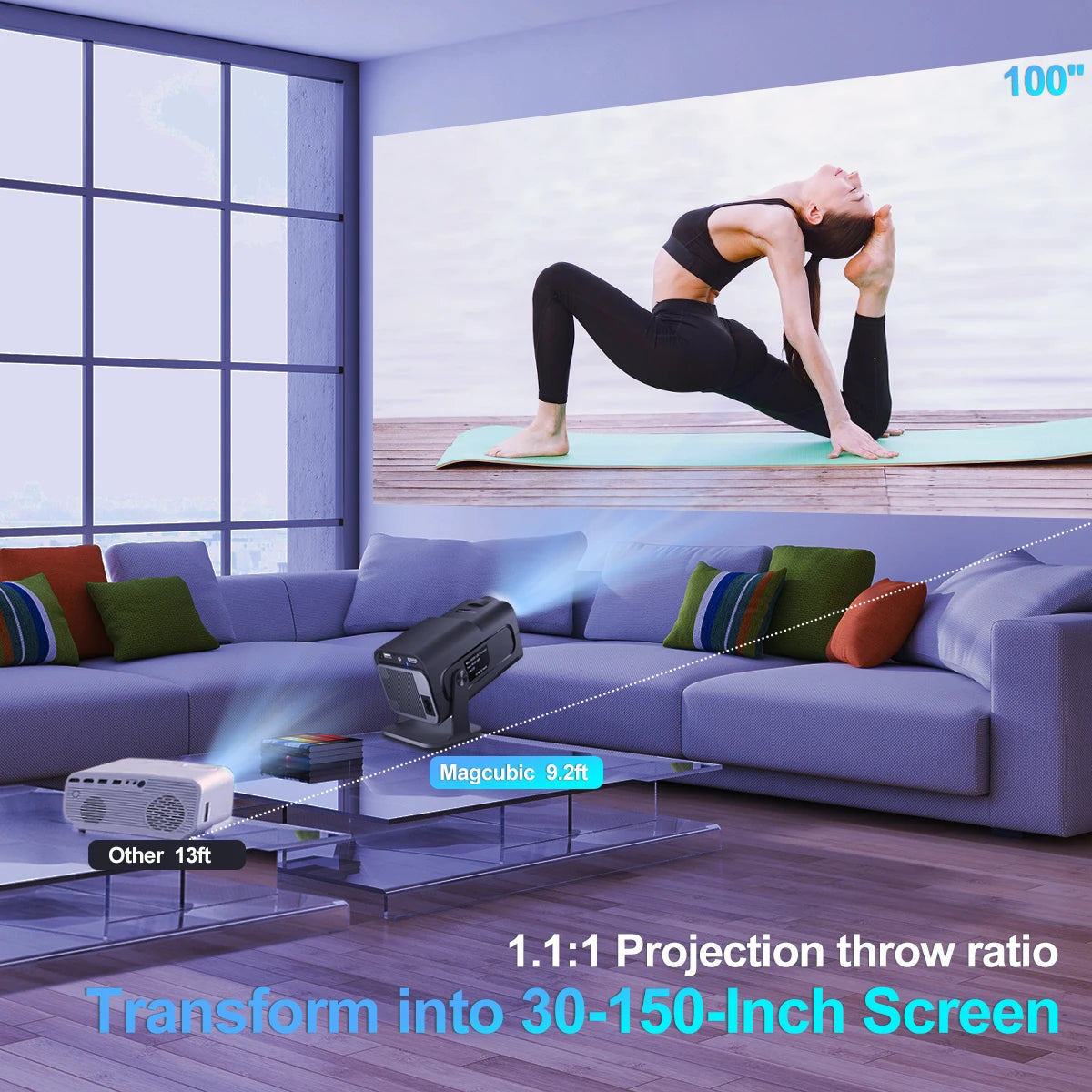 Magcubic HY320 Android11 4K HD Projector WiFi6