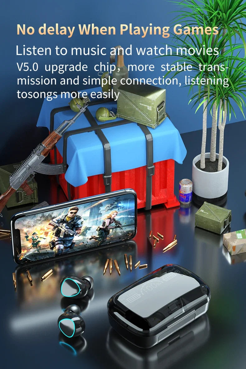 M10 TWS Bluetooth Headphones 3500mAh Charging Box