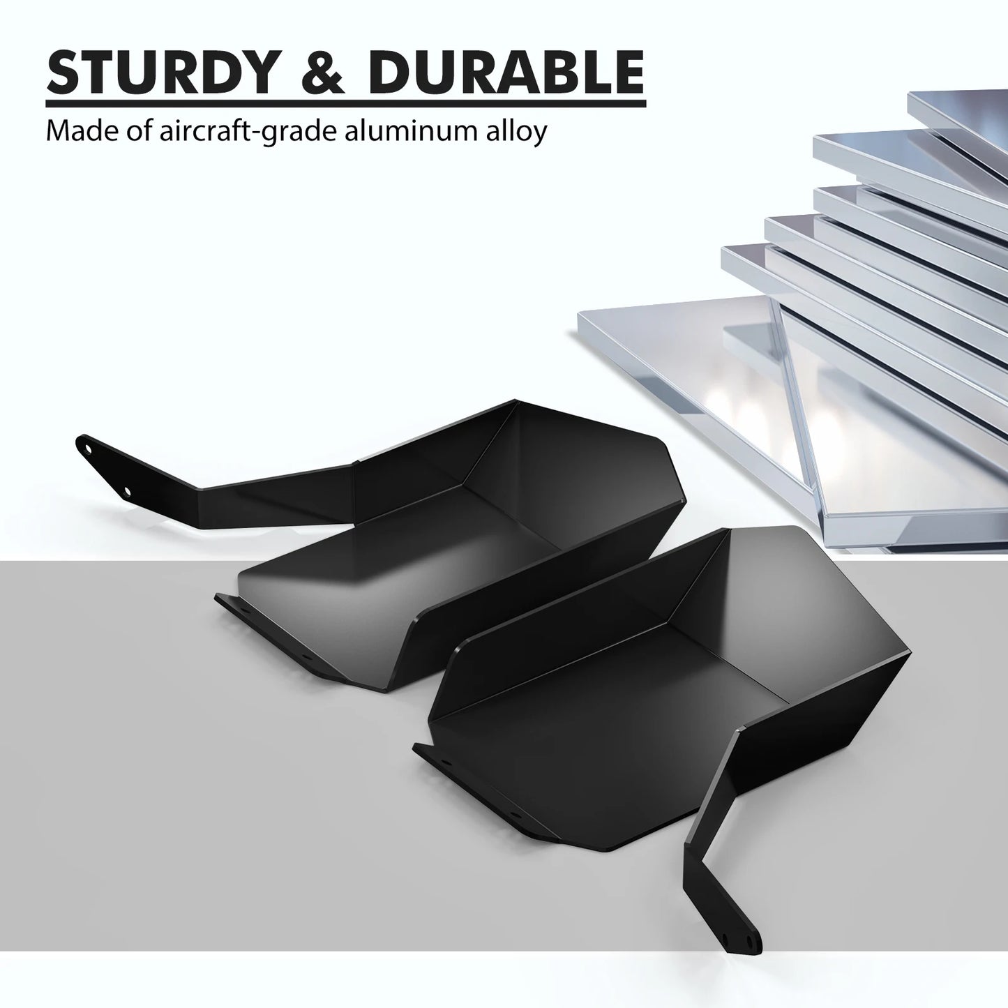 BEVINSEE Air Intake Scoops for BMW E60 E61 M5 520i 525i 530i 535i 520d 525d 530d 535d 2007-2010