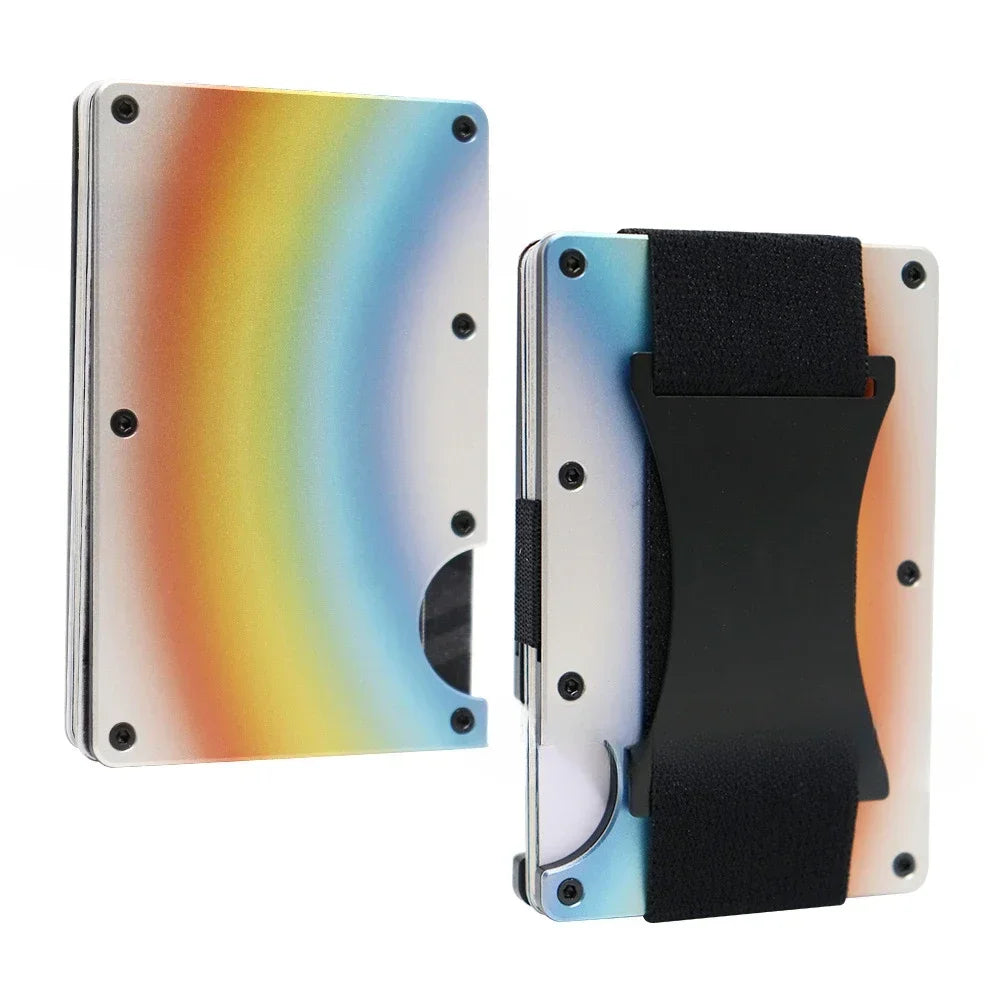 Forged Carbon Fiber Minimalist Slim Wallet RFID shield Unisex