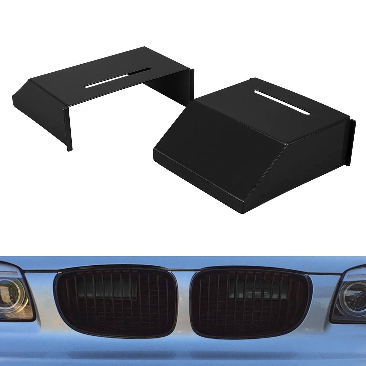 QT Aluminium Air Intake Scoops For BMW N43 N47 E81 E82 E87 E88 116i 116d 118i 118d 120i 120d 123d 2004-2012