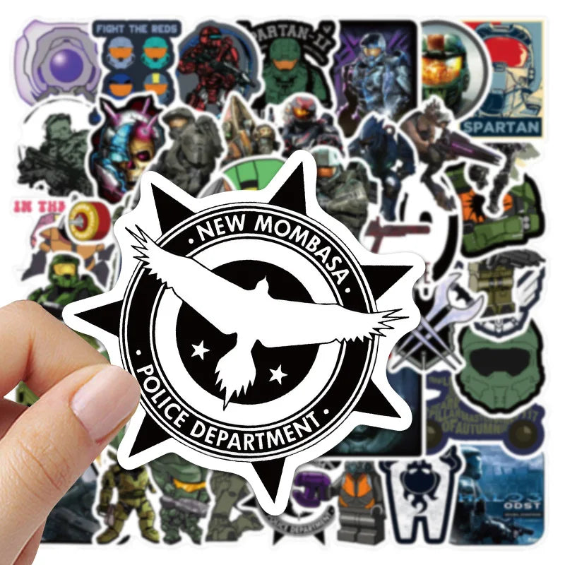 50Pcs  Cartoon Shooting Stickers  DIY Stickers Scrapbooking Laptop Vinyl  Waterproof Decals