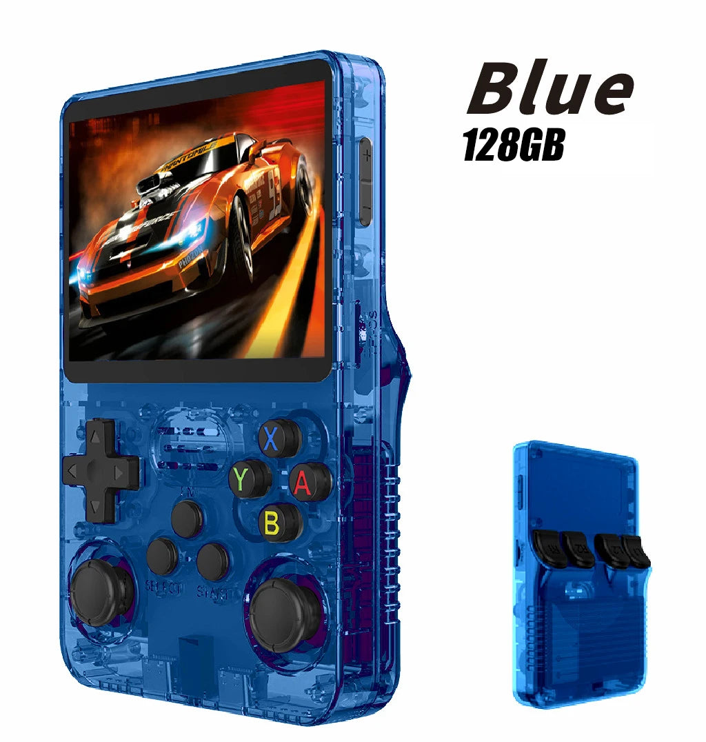R36S Retro Handheld Video Game Console Linux System 3.5 Inch IPS Screen Portable Player 64GB