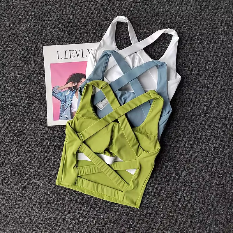 Women Sports Bra Top Push Up Fitness Yoga Bra Underwear Sport Tops For Women Asian Size