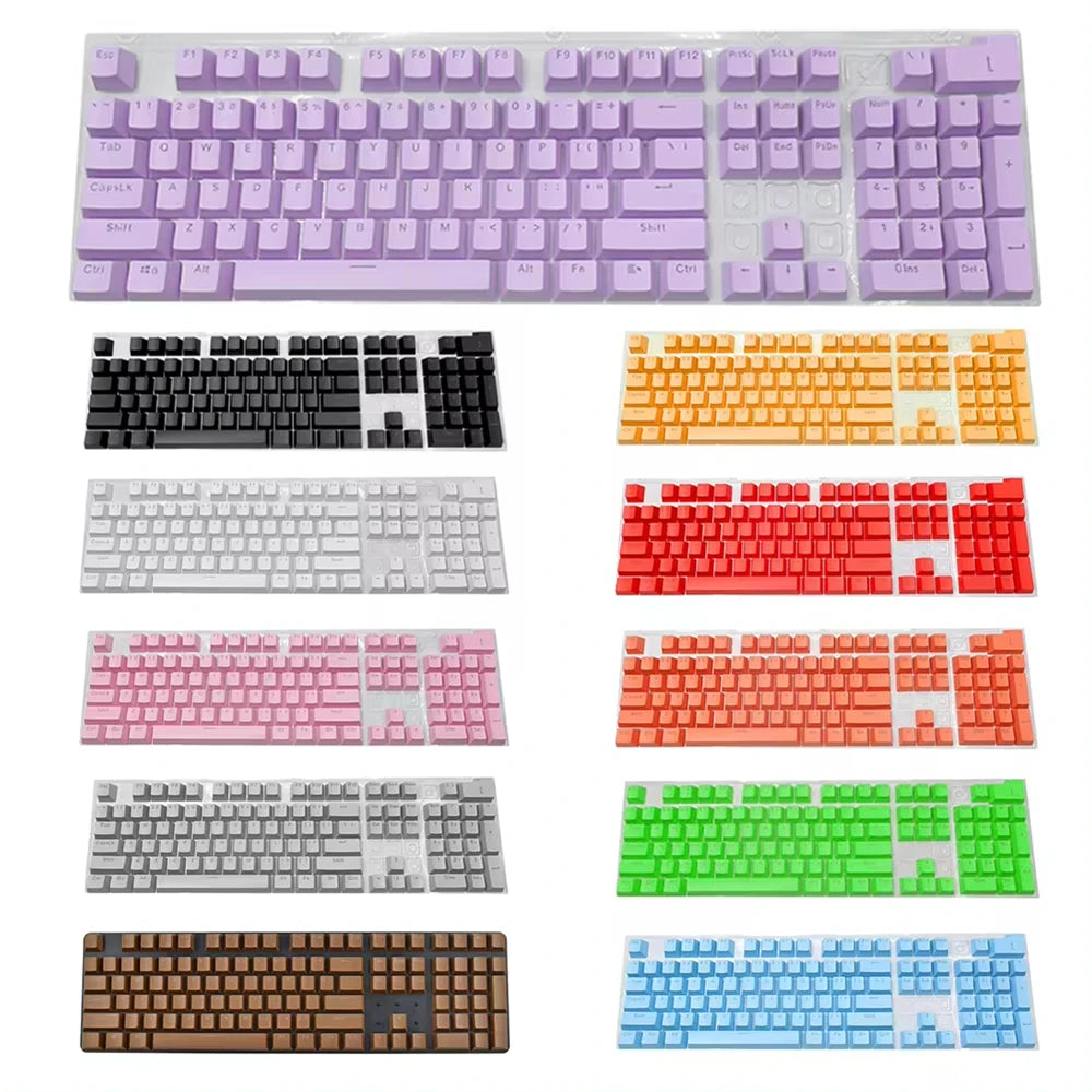 104pcs Mechanical Keyboard ABS Keycaps Blank Keycaps For Cherry MX PC Desktop Computer Key Cap Switches Keycap Keyboard