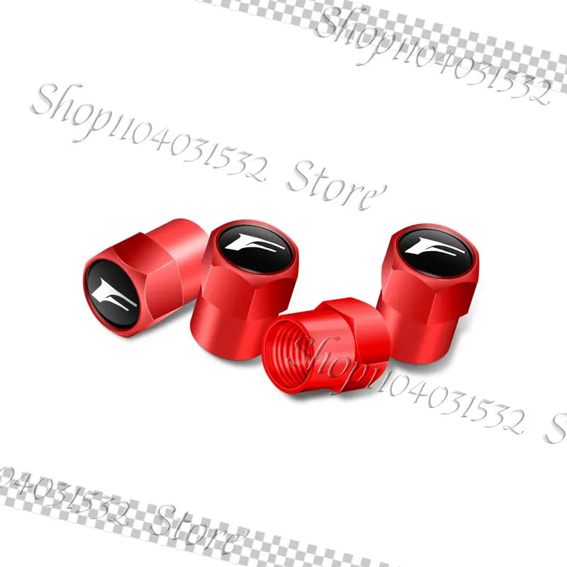 4Pcs F Sport Logo Car Wheel Tire Valve Caps Rim Stem Dust-proof Covers For Lexus NX RX GS RX350 RX300 RX330 IS500 IS250 CT200