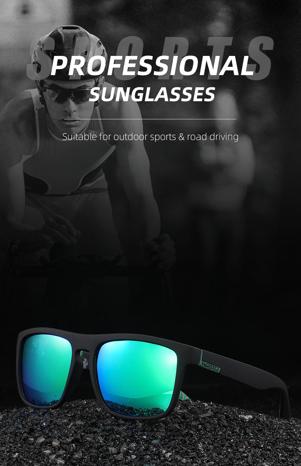 Sunglasses Unisex Sun Glasses Fishing Eyewear UV400 Polarized