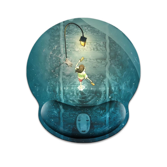 1pc Cartoon Character Design Wrist Mouse Pad Ergonomic Soft Anti-Slip Wrist Rest Support Mat Computer Mouse Pad For Office PC