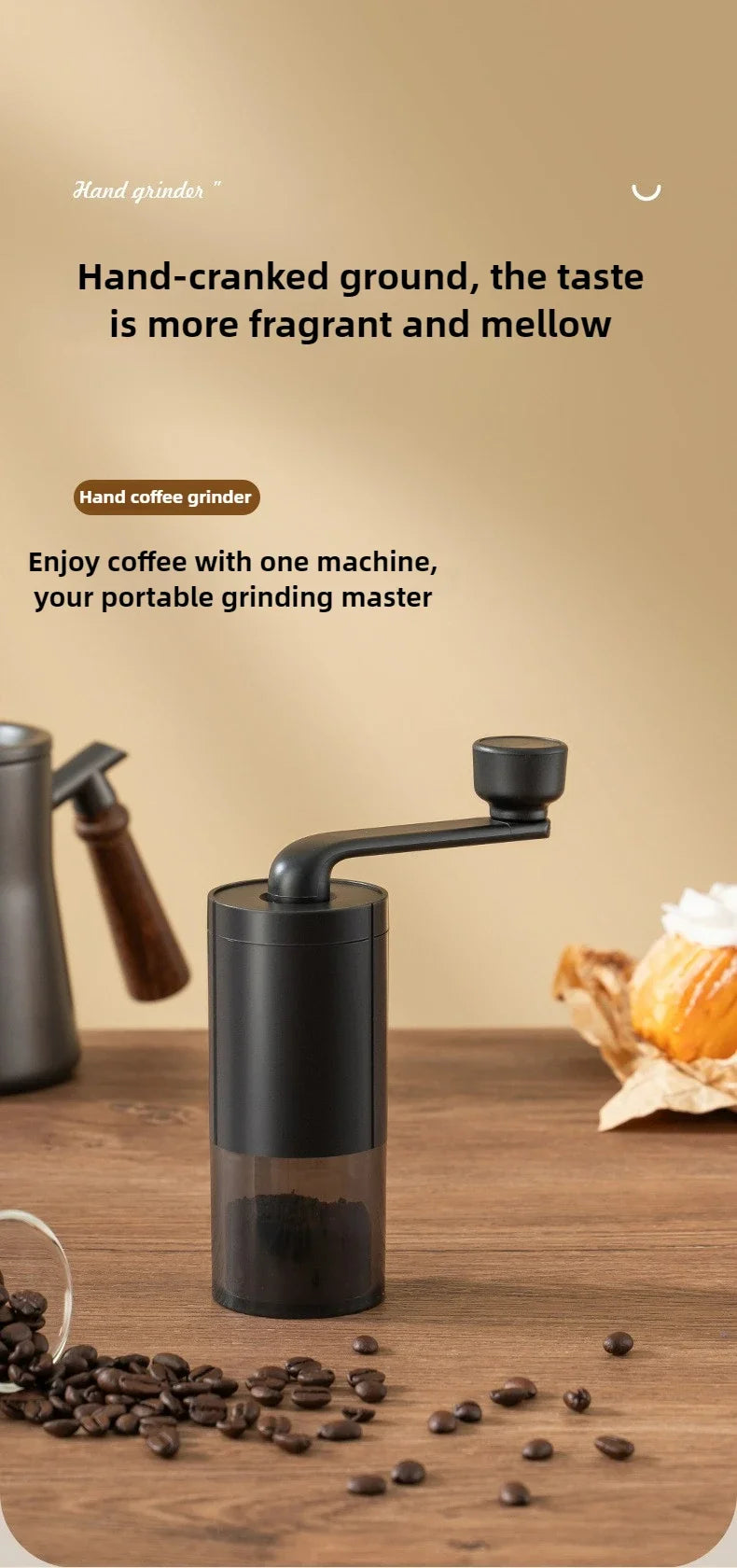 2025 New Hand Cranked Coffee Grinder