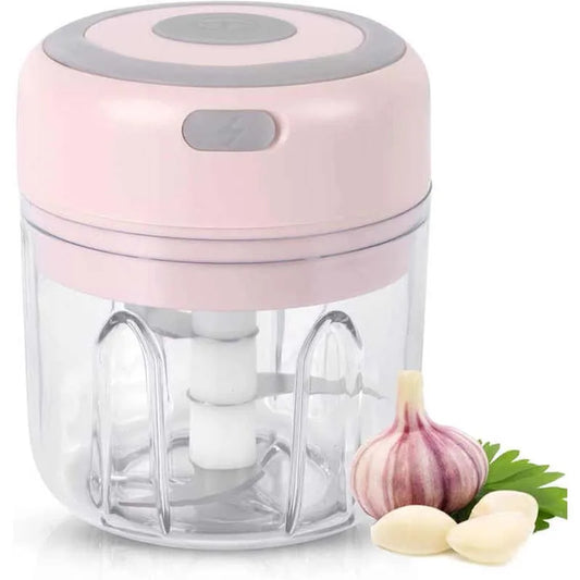 Automatic Electric Garlic Crusher Speedy Blender Usb Portable 250ml