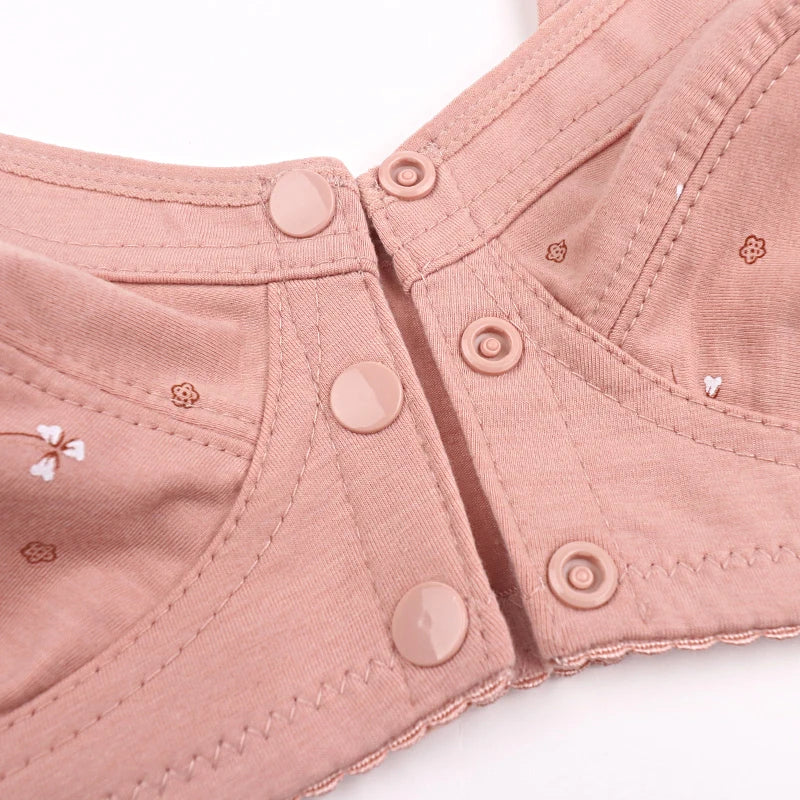 Bra For Women Wire Free Bra Cotton Underwear Front Closure Brassiere Women's Lingerie Large Bust 48 50 52 B C Cup