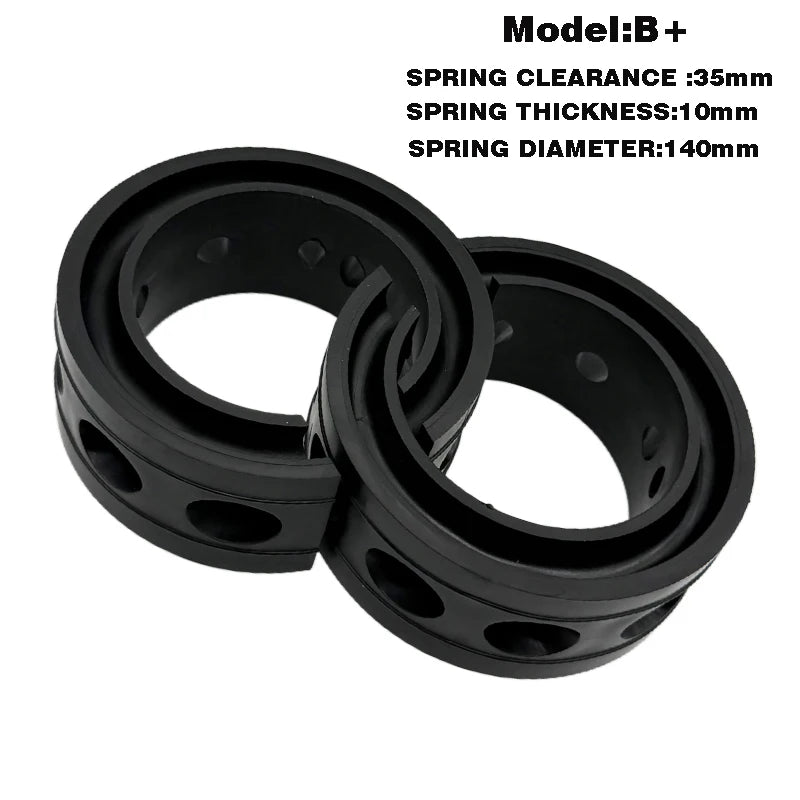 2pc New style buffers auto power cushion universal rubber shock buffer Black Spring Shock Absorber Gel