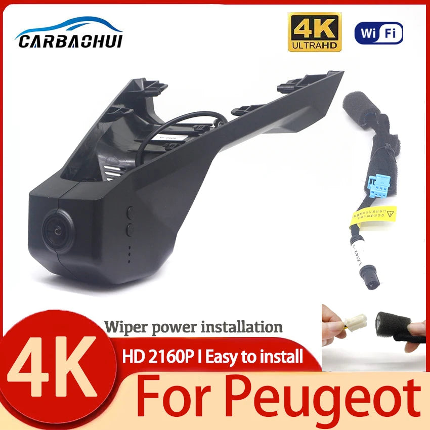 Dashcam For Peugeot 5008 GT II SUV 3008 2018-2023 For DS7 Crossback 2018-2019 For Citroen C5 hybrid 2019-2023 Car DVR Dash Cam