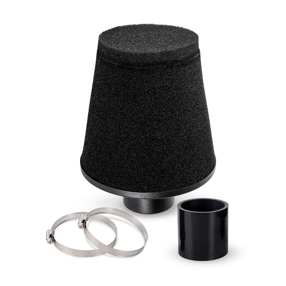 MUGE-3"76mm Universal High Flow Inlet Foam Air Filter Cleaner Cold Air Intake Cone