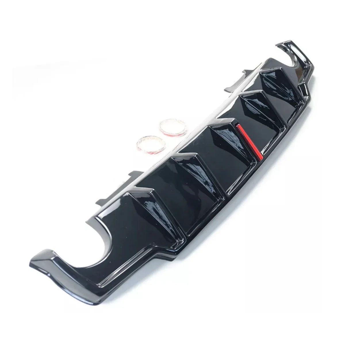 IS250 IS300 IS350 2006-2012 Rear Bumper Diffuser With Pilot Led Light Tail Lip Spoiler Splitter Car Auto Accessory