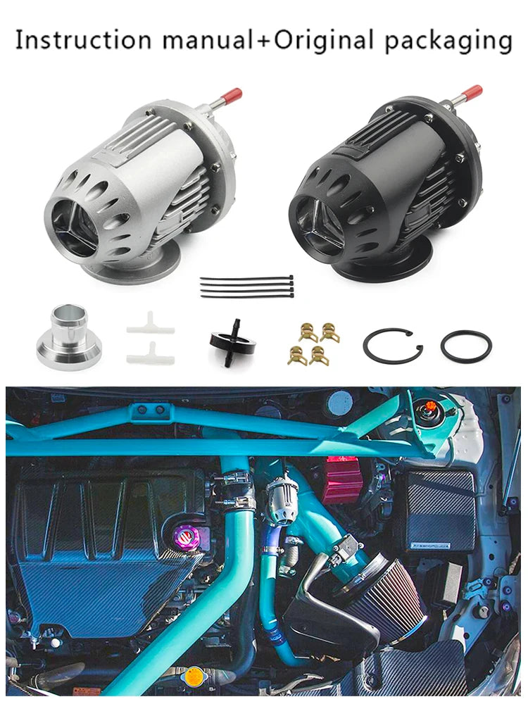 JDM Universal Aluminium SQV4 SSQV4 Bov Turbo Blow Off Valve With Adapter Flange