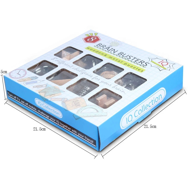 Wooden Unlocking Puzzles Brain Teasers Kong Ming LuBan Lock Adult Decryption Toy Assembly Game Children's Puzzle Puzzles Toys