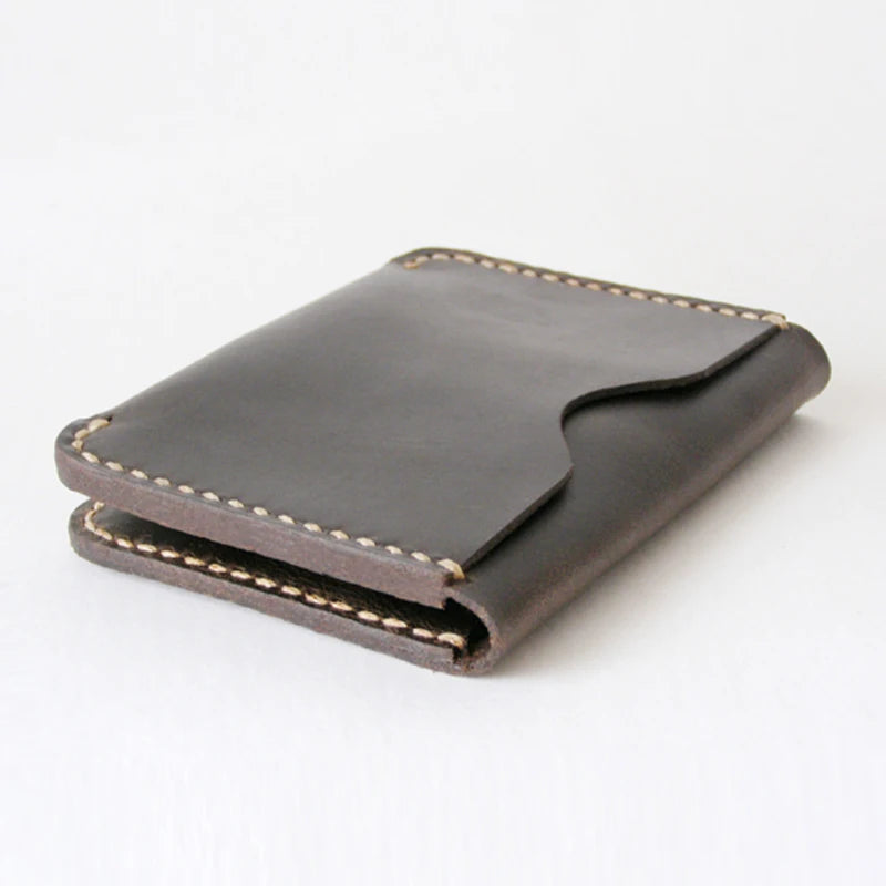 Luxury Handmade Genuine Leather Wallet Credit Card Holder Unisex