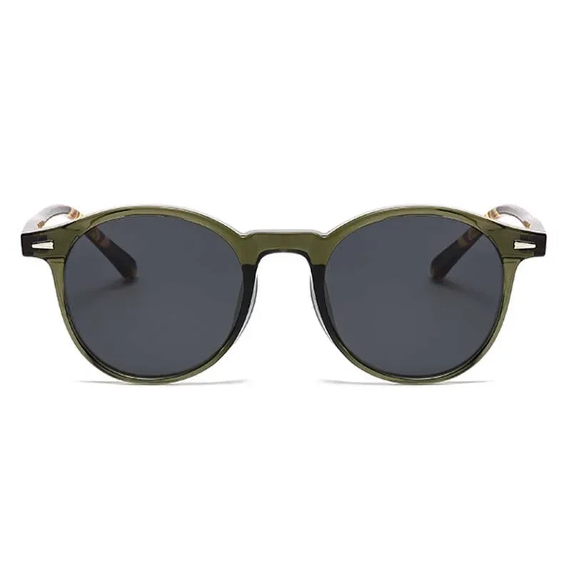 Unisex Casual Sunglasses Round Frame UV Resistant Polarized