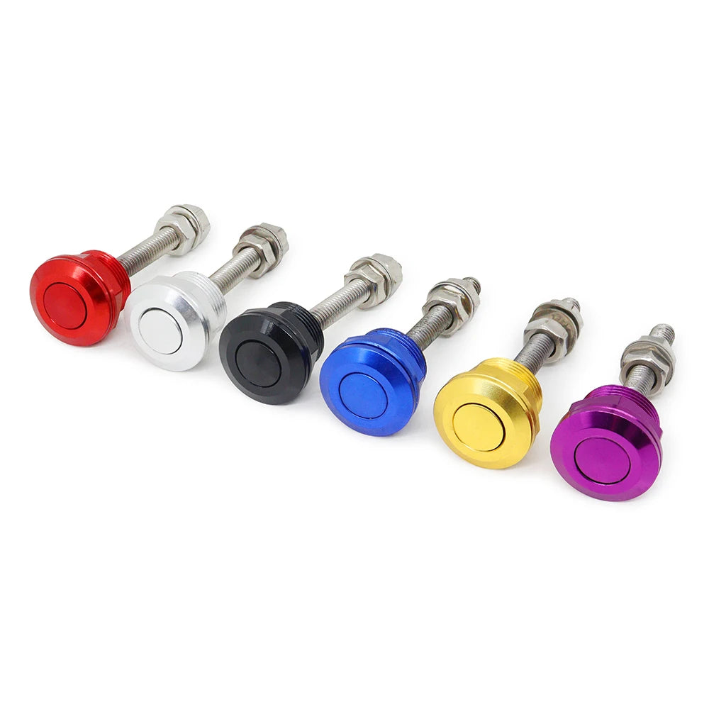 Universal 22mm Car Push Button Bonnet Hood Pin Lock Clip Kit Quick Release Latch Engine Bonnets Accessories Car Styling