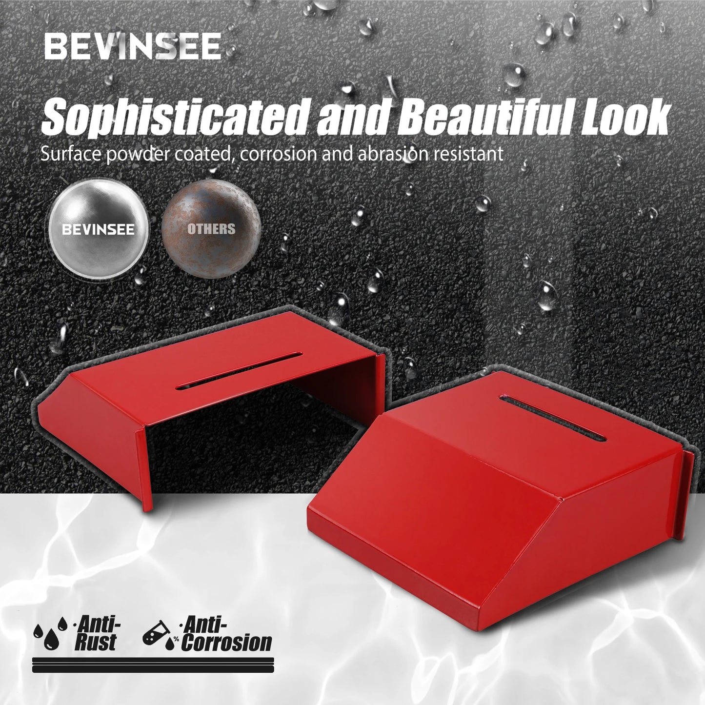 BEVINSEE Air Intake Scoops for BMW E82 E87 E81 E88 4 Cylinders 116i 116d 118i 118d 120i 120d 123d 2004-2012