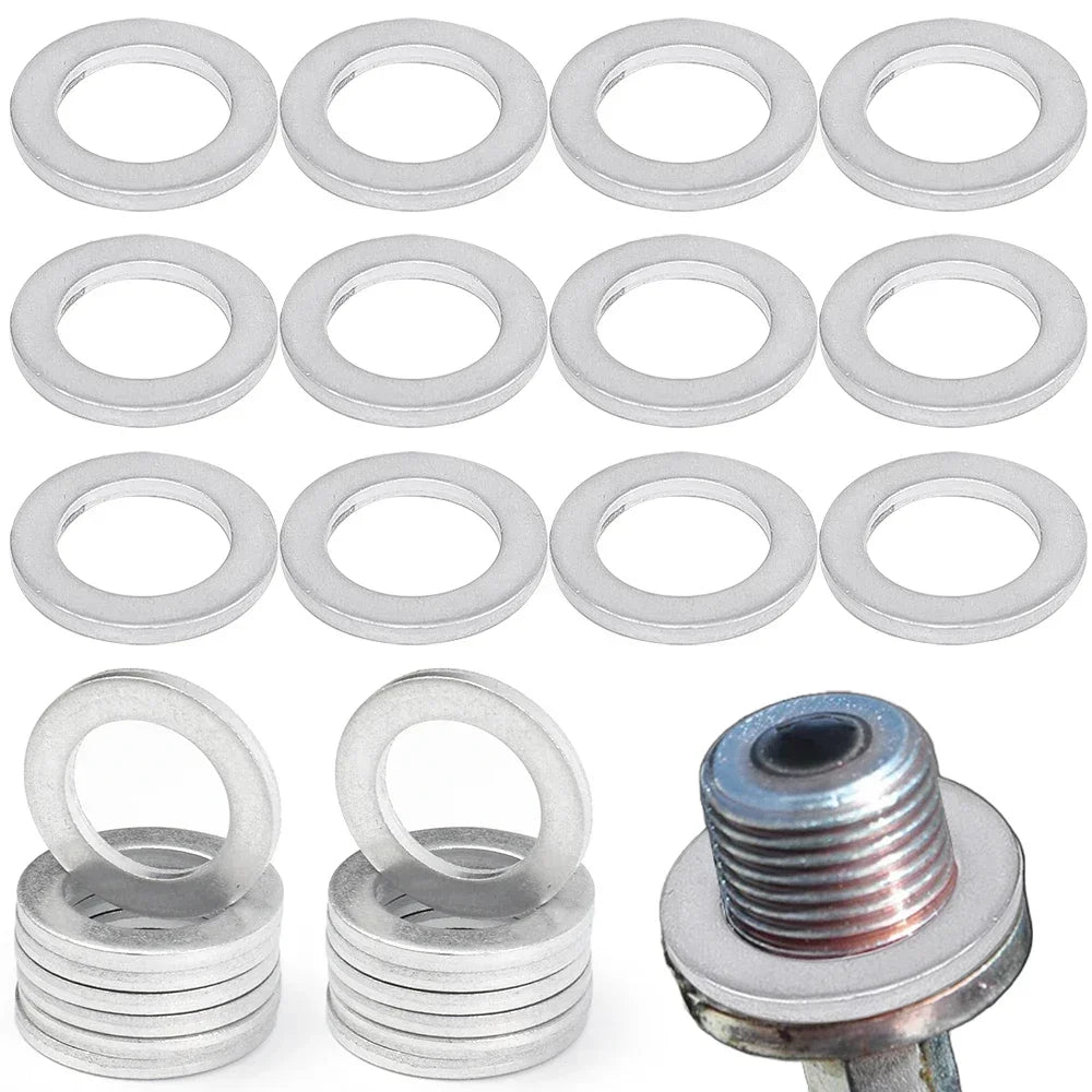 Honda Accord Aluminium Oil Drain Seal Gasket 14 mm I.D. Screw Washers For Honda Accord CR-V CR-Z 9410914000 94109-14000
