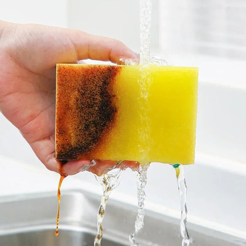 Highly absorbent double-sided sponge magic cleaning